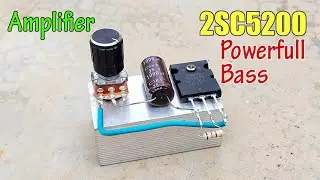 how to make 5200 transistor double channel amplifier | 2SC5200 transistor amplifier| audio amplifier