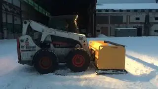 Yeti Skidsteer Snow Pusher - 8 ft Snow Beast Containment Plow Demo