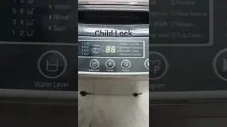 Lg washing machine Child Lock #lg #washingmachinetips #shorts #childlock