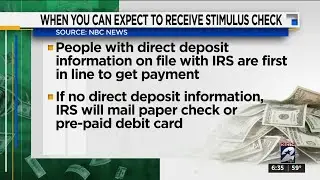 When you can expect to receive stimulus check