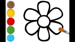 Let's learn how to draw a rainbow flower easy drawings together. Come and paint with me