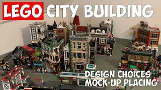 First Rough Design of My LEGO City 🏙️🎢🚂 | Track Planning, City Center & Industrial Zone