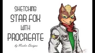 Star Fox - Sketch and paint w/ Procreate