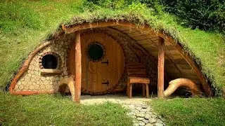 How I Built a Hobbit-Style Underground House in the Woods | Complete Process