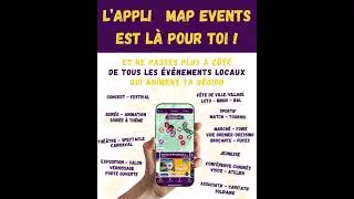 l'appli MapEvents de tous les &eacute;v&eacute;nements &agrave; proximit&eacute;  #soiree #sortie  #eventplanning