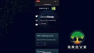 How to create LP tokens and Farm with Grove