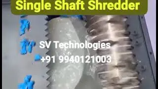 Single Shaft Shredder for Lumps @SVTechnologiesIndia #hynaar #crusher #shredder #machine #plastic 