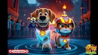 Buddy & Milo: The Fire Rescue Mission 🔥🐶🐱 | Super Pets Save the Day!