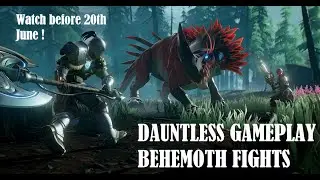 Ice Behemoth Vs Rock Behemoth | Dauntless Behemoth fights gameplay video