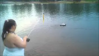 R/C Atlantic Tugboat maiden voyage at South Cove, SC. (1080p)