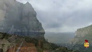 El cel des de el Monestir de Montserrat