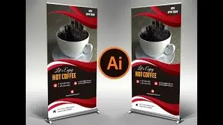How to Design a Exclusive Coffee Shop Brochure In Adobe Illustrator |  Minimalist Design