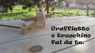 Graffietto, truschino con punta singola, doppia punta e porta matita  || DIY