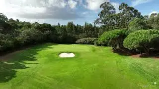 Penha Longa Golf drone aerial video Atlantic hole#02