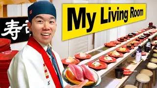 I Opened A REAL SUSHI RESTAURANT In My Living Room