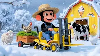 ❄️🏚️ Monkey Farmer&rsquo;s HAY BARN RESCUE! Saving Cow&rsquo;s Winter Food Just in Time 🐒🐄🚜