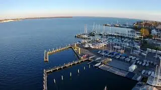4k Drone Flight over Annapolis City Dock   US Naval Academy   Eastport