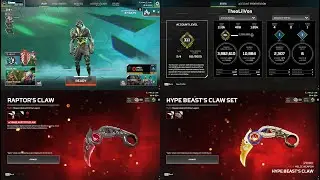 Universal Heirloom Raptors Claw Karambit Knife 193 Legendary 20819 Headshots+9400 Kills on Octane