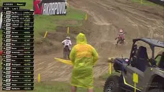 EMX65 young fighters give everything in the mud of Loket in Race 1! #MXGPCzechRepublic