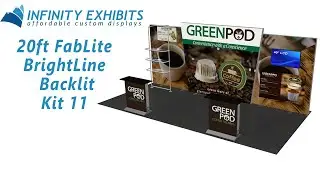 20ft FabLite BrightLine Backlit Kit 11 - Infinity Exhibits
