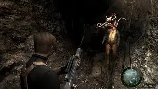 RE4 HD Project NG+ 2-1 (Pro): The 1st plagas; 100% Hit Ratio.