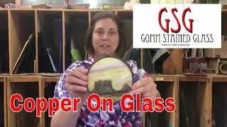 Copper Overlay On Glass V390