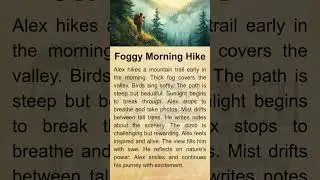 Practice Daily English Listening | Advanced Level | Improve Listening Skills | Foggy Morning Hike