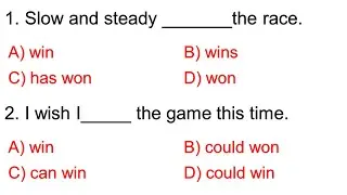 English Grammar MCQ Exercise 101: Right Form of Verb MCQ or Objective