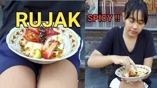 How to make Rujak , fresh fruit salad from our garden