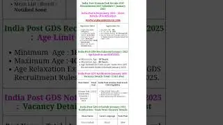 GDS vacancy aa gyi h#shortvideo #day #exam #examscore