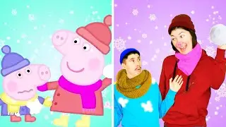 Peppa Pig Goes to do a Snowman! Funny Cartoon Parody | Hilarious and Best Cartoons