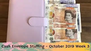 Cash Envelope Stuffing | October 2019 Week 3 | Cash Envelope System UK