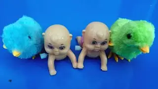 Cute Crawling Baby Toys & Fluffy Walking Chicks