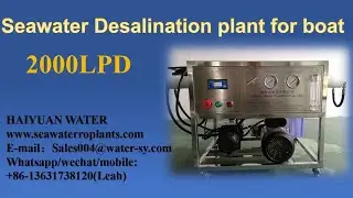 Sailboat water maker machine yacht small watermaker for sailboat