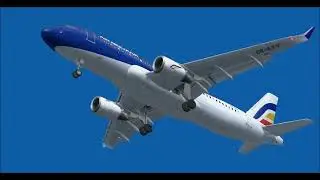 AIRBUS A320 200 SHARKLETS AIR MOLDOVA LANDING AT MUNICH INT AIRPORT FS9 HD
