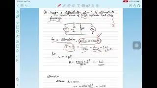 Design a differentiator circuit for an input square wave of 10 Vpp and 1KHz frequency