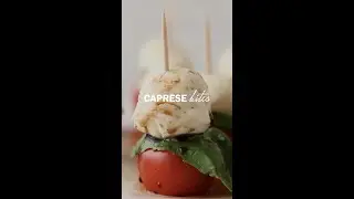 Caprese Bites - Crazy easy, low-carb party appetizer! #Shorts