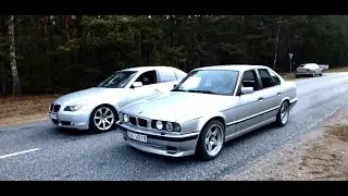 BMW e34 525 tds vs BMW e60 530i sound check diesel vs petrol