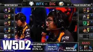 Winterfox vs Dignitas | S5 NA LCS Spring 2015 Week 5 Day 2 | WFX vs DIG W5D2G3 VOD 60FPS