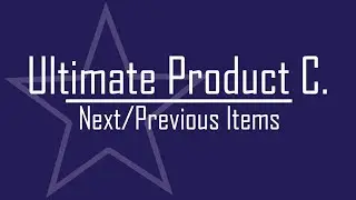 Ultimate Product Catalog - Next/Previous Products