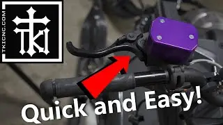 Polaris Matryx Brake Lever and Reservoir Cover Install