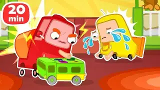 Cartoons with cars for kids | The Wheelzy family | Funny adventures of toy cars
