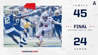 2021 American Football Highlights: Temple 45, Akron 24 (Sep. 11, 2021)