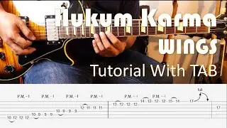 WINGS - Hukum Karma - Guitar Solo Tutorial with TAB