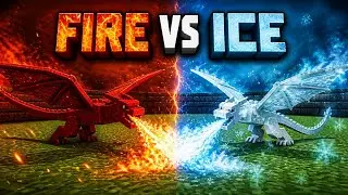 fire dragon vs lightning dragon fight ice and fire mod stage 1 dragons #iceandfiremod #dragon #memes