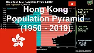 Hong Kong Population Pyramid (1950 - 2019)
