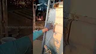 Manual gate handle bending #gate #handles #fabrication