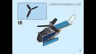 BUILDING INSTRUCTIONS FOR LEGO CREATOR PROPELLER PLANE    31099 Model 3