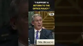 #watch | Trump's nominee for treasury secretary, Scott Bessent voiced disagreement with WFH policy
