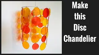 DIY: How to make a Lampshade. Disc Chandelier 70s style lampshade